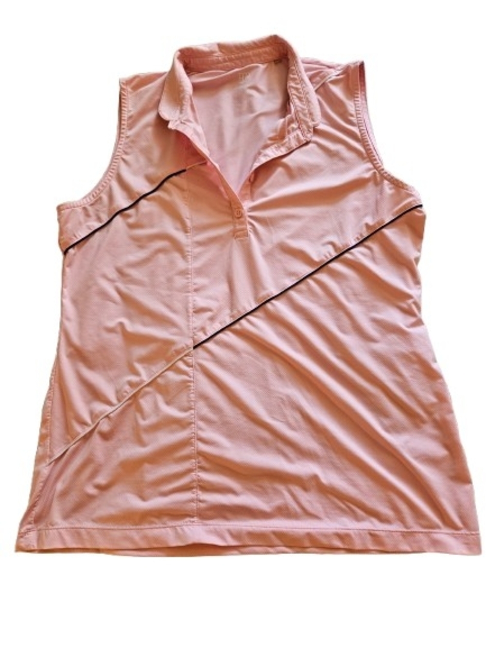 EP New York Golf Polo Womens L Pink Sleeveless Performance Top